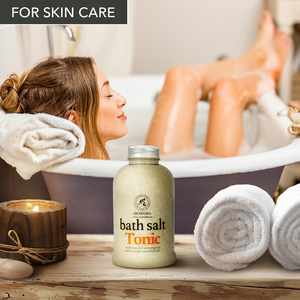 Aromatika Tónico Natural de Sal Marina para Baño 600g con Aceites Tonificantes y Energéticos de Naranja y Limoncillo - Product Image 4