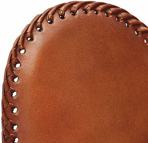 Tan Leather Butterfly <b>Chair</b> with Black Folding Stand Lightweight for Dining Outdoor Bedroom Use Living Room <b>Chair</b> <b>Cover</b> - Product Image 4