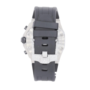 Top Brand 2024 Custom Luxury Band Full Iced Hip Hop Diamond Watch Vvs Moissanite Watch Relojes mecánicos automáticos para hombres - Product Image 4