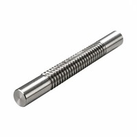 Vis trapézoïdale en acier inoxydable usinée CNC, arbres à double extrémité pour systèmes de mouvement linéaire de précision