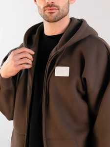 Nuevo diseño personalizado al por mayor cremallera Sudadera con capucha manga larga hombres ropa Streetwear transpirable Sudadera con capucha para hombres - Product Image 6
