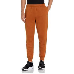 Pantalones Jogger de algodón naranja óxido para hombre con cintura elástica pantalones casuales de ajuste relajado tela suave transpirable 2026 BY HI - Product Image 1