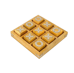 Diseño antiguo Entretenimiento infantil Madera XO Tic Tac Toe Juego diseño brillante a costos razonables - Product Image 5
