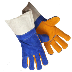 Gants de soudage en cuir Grands gants de soudage en Kevlar, gants en cuir ignifugés résistants à la chaleur pour soudeurs - Product Image 6