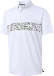 Chemises de golf pour hommes Motif imprimé poitrine à séchage rapide Chemises polo décontractées à manches courtes Chemises polo grande taille pour hommes - Product Image 5