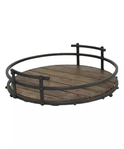 Bandeja de cerámica de Metal para servir té, café, zumo, para el hogar, Hotel, restaurante, color dorado y plateado - Product Image 2