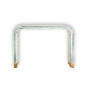 Mesa consola moderna de lujo con incrustaciones de nácar, suministro a granel de fábrica de India para sala de estar - Product Image 1