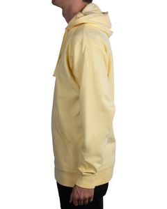 Sweat à capuche unisexe surdimensionné personnalisé en tissu éponge français pull-over de qualité supérieure de couleur unie sweat-shirt avec poche kangourou - Product Image 3