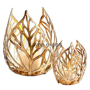 Pot de bougie en cire de soja en métal de qualité supérieure de conception Lotus Vente en gros unique Dernière décoration de la maison Pots de bougie en métal en vrac - Product Image 1