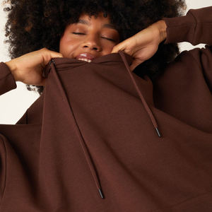 El mejor fabricante, chándales de talla personalizada de alta calidad para mujer/chándales de algodón de talla grande holgados para mujer con color liso - Product Image 6