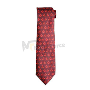 Corbata Masónica Informal Ecológica de Tela de Poliéster para Hombre, Diseño Personalizado, Lista para la Venta - Product Image 5