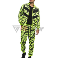 Survêtements d'hiver pour hommes, personnalisables OEM, en polyester, séchage rapide, coupe-vent, respirants, avec pull et pantalon évasé
