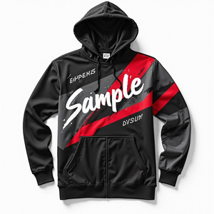 เสื้อฮู้ดดี้ผู้ชาย Fitwear แบบสั่งตัดทรงโอเวอร์ไซส์ ผ้าโพลีเอสเตอร์ 100% สไตล์สตรีทแวร์สุดเท่ ใส่สบาย เหมาะสำหรับฤดูหนาว - Product Image 4