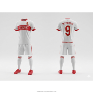 Tenues d'équipe de football personnalisées haut de gamme, ensemble maillot et short de football OEM, respirant et à séchage rapide, impression par sublimation, maillots de sport - Product Image 6