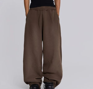 2024 Custom Logo Blank Baggy <b>Sweatpants</b> <b>Oversized</b> Wide Straight Leg Fleece Terry Soft Heavyweight <b>Sweatpants</b> for Men - Product Image 5