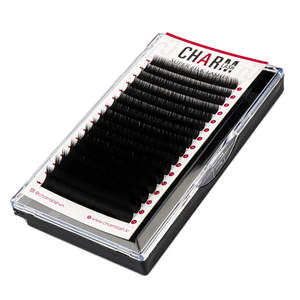 Extensiones de pestañas de visón, color negro oscuro, individuales, 0,03, coreano, fibra PBT, venta al por mayor, Etiqueta Privada, OEM - Product Image 1
