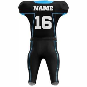 ชุดฟุตบอลอเมริกันแขนสั้นระบายอากาศแบบซับลิเมชั่นล่าสุด ออกแบบเองได้ ผลิตในปากีสถาน - Product Image 6