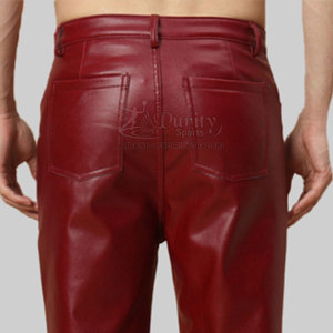 Fabricant pakistanais de pantalons pour hommes pantalons en cuir chauds d'hiver pour hommes meilleur prix de pantalons en cuir - Product Image 6