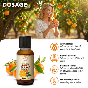 Aromatika Sweet <b>Orange</b> Peel Essential Oil 50 ml 100% Pure Natural Citrus Sinensis Cold <b>Pressed</b> Aromatherapy All Skin Types - Product Image 4