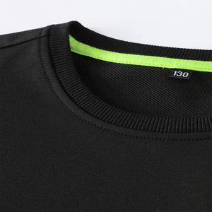 Sudadera de bloque de Color para niños, sudaderas de alta calidad con bolsillo y solapa, ropa de calle de peso pesado de invierno Unisex personalizada de algodón suave para hombres - Product Image 3