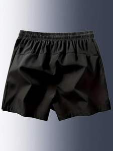 Conjunto de 3 Pantalones Cortos Deportivos Casuales para Hombre, Transpirables, de Secado Rápido, Cintura Alta, Poliéster/Algodón, Ligeros, para Gimnasio, Playa y Running - Product Image 2