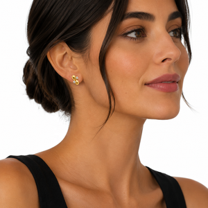JJBRAVO Pendientes de Oro Sólido de 14k con Diseño Infinito y Circonitas, Estilo Contemporáneo Elegante, Certificados por Terceros, para Mujer, Joyería Fina OEM/ODM - Product Image 2