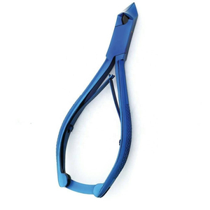 Pinza para cutículas de uñas de doble resorte de acero inoxidable de alta calidad, apertura de mandíbula ancha para salón, herramienta profesional para uñas de los pies - Product Image 1