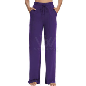 Private Label Solid Color Women Flare <b>Trousers</b> Side Pockets Wholesale Flare <b>Trousers</b> For Sale - Product Image 1