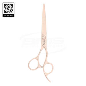 Tijeras de Peluquería Ergonómicas con Mango Desplazado, Tensión Ajustable, Ligeras, para Diestros, con Filo Afilado para Cortar el Cabello - Product Image 2