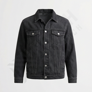 Veste en jean en coton pour homme de haute qualité, col montant, réversible, élégante, décontractée, vêtements d'extérieur d'hiver, vente - Product Image 1