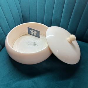 Élégant couvercle de casserole en résine polie, fait main et écologique, grand bol de rangement, chauffe-plats (Angel Serving Rice Curry Hot) - Product Image 2