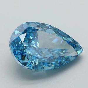 Vente flash - Diamant bleu fantaisie taille poire 1,00 carat, pierre précieuse en vrac, HU-56, prix de gros, fabricant, fournisseur - Product Image 2