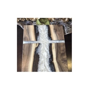 Tabla de cortar de madera y resina epoxi al por mayor, tabla de cortar de madera para ensaladas y comida, utensilios de cocina de diseño superior para el hogar, tabla de cortar de resina de madera, Producto popular - Product Image 6