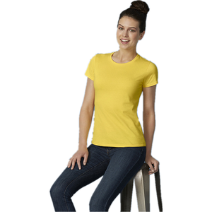 180gsm alta calidad cómodo OEM logo personalizado sólido liso 100% algodón Mujer señora manga corta Camiseta para hombres - Product Image 5