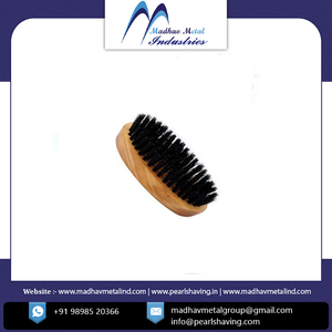 2023 nouveauté 100% sanglier doux poils brun brosse à barbe en bois pour hommes au prix le plus bas - Product Image 2