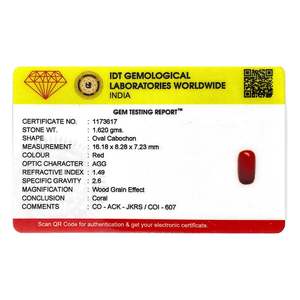 ลูกปัดปะการังสีแดง 8.1 กะรัต เครื่องประดับเปลือกหอยและปะการัง - Product Image 4