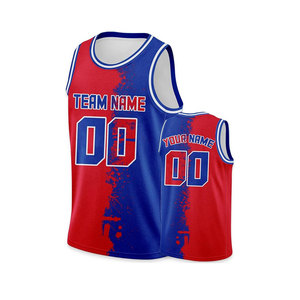 Camiseta de baloncesto transpirable de equipo juvenil de baloncesto de sublimación para hombre - Product Image 4