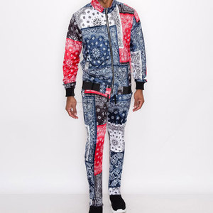 ชุดวอร์มซับลิเมชั่นคุณภาพสูง ผลิตตามสั่ง 100% โพลีเอสเตอร์ พร้อมโลโก้แบบกำหนดเอง ชุดวอร์มซับลิเมชั่นแบบมีซิปสำหรับผู้ชาย - Product Image 2