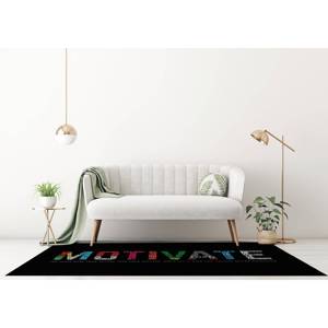 Tapis imprimé avec des citations positives : Tapis uniques pour le succès, pour la décoration de bureau et de salon, avec tapis à poils doux - Product Image 2