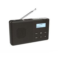 Radio portable DAB+/DAB/FM DB-23 avec batterie au lithium de 1200 mAh, peut fonctionner pendant 8 heures à niveau sonore moyen