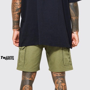 Shorts en toile 100 % coton pour homme, longueur genou, respirants, anti-plis, séchage rapide, grande taille, décontractés, pour l'été et la plage - Product Image 6