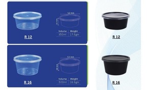 ชามพลาสติกทรงกลมสำหรับใช้ในครัวภาชนะบรรจุอาหารแบบมีฝาปิดใช้ซ้ำได้ใช้กับไมโครเวฟได้ปลอดภัย - Product Image 2