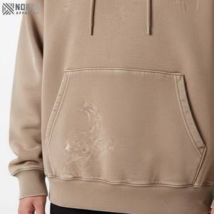 Pas de chaîne sweats à capuche sweats personnalisés lourd Gsm polaire recadrée pull à capuche blanc goutte épaule haute qualité à capuche - Product Image 5