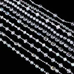 Wedding Acrylic Linking Chain Crystal Bead String Multi-style Transparent Crystal Bead Curtain Bead String Decoration