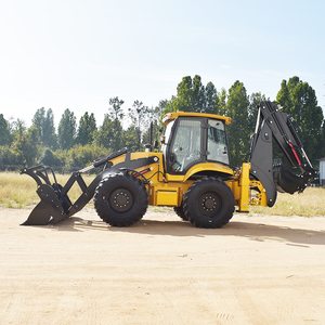 388H Mini 2.5 Ton Belasting Diesel Voorlader <span class=keywords><strong>Backhoe</strong></span> Hydraulische Snel Bevestigen 3-In-1 Emmer Wiellader Bouwmachine Voor - Product Image 4