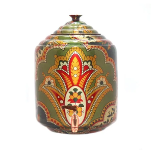 Tanque de agua de cobre puro, diseño martillado, hogar indio, cantidad a granel, vasos hechos en India, artesanía - Product Image 3