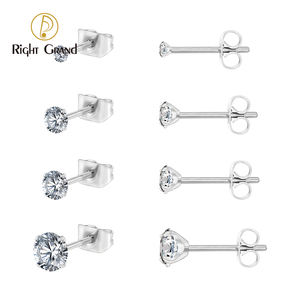 الحق غراند أستم F136 التيتانيوم 2/3/4/5 مكعب أقراط عشيق 20 جرام الزفاف الحد الأدنى الغضروف اللولب الزنمة ثقب المجوهرات - Product Image 2