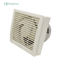 Ventilateur d'extraction mural 220V de 6 pouces avec roulement à billes, pales en plastique, diamètre OEM/ODM pour la ventilation de cuisine et salle de bain