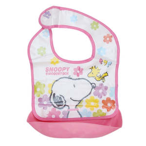 ผ้ากันเปื้อนกันน้ำแบบปรับได้พร้อมถาด - สีชมพู - Product Image 1