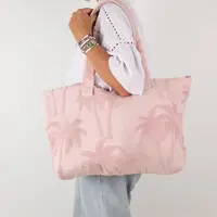 Terry Fabric Beach Bag for Women Reversible Towel Bag Summer